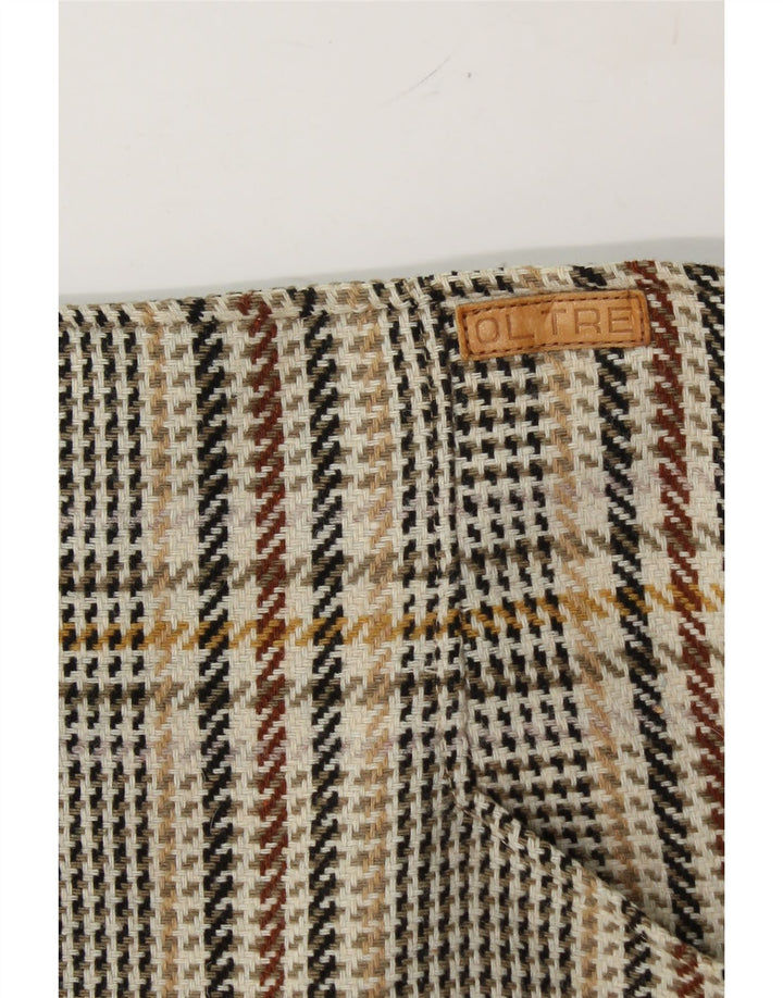 OLTRE Womens High Waist Pencil Skirt W30 Medium Beige Houndstooth Vintage oltre and Second-Hand oltre from Messina Hembry 