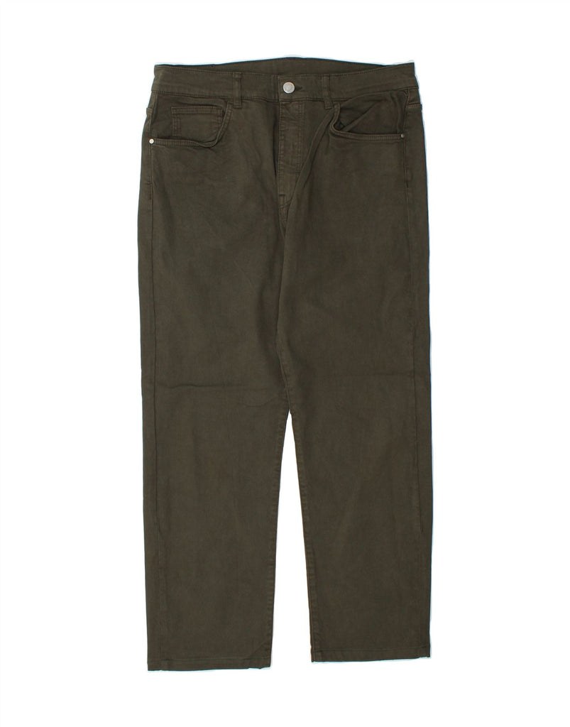 MASSIMO DUTTI Womens High Rise Slim Jeans EU 40 Medium W30 L26 Khaki Vintage Massimo Dutti and Second-Hand Massimo Dutti from Messina Hembry 