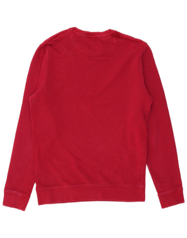 LYLE & SCOTT Mens Sweatshirt Jumper Small Red Cotton