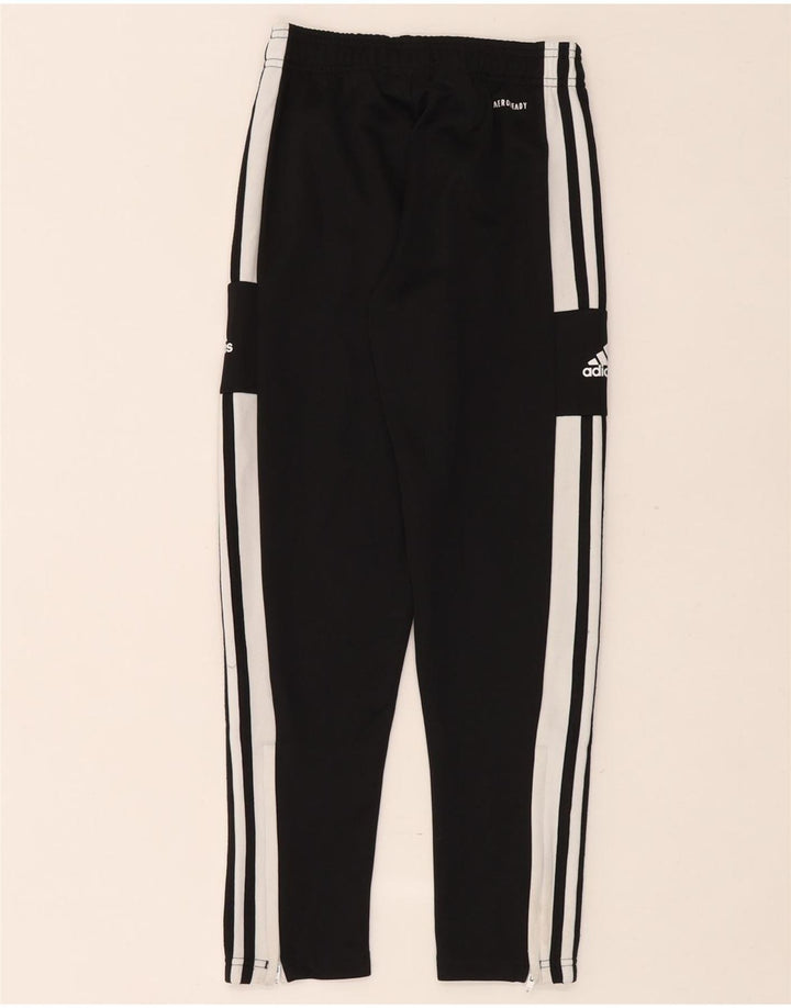 Adidas Boys Aeroready Tracksuit Trousers 9-10 Years Black Polyester