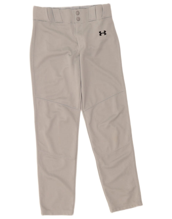 Under Armour Boys Heat Gear Casual Trousers 13-14 Years XL W30 L29 Grey