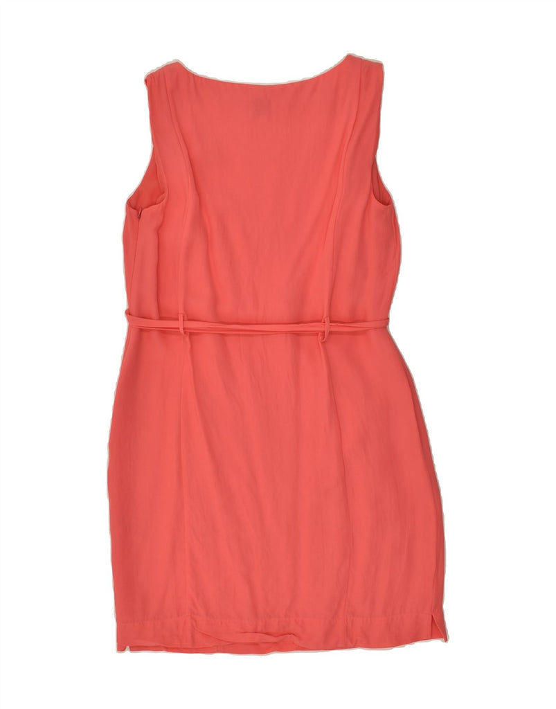 REISS Womens Sleeveless Sheath Dress UK 12 Medium Pink Viscose | Vintage Reiss | Thrift | Second-Hand Reiss | Used Clothing | Messina Hembry 