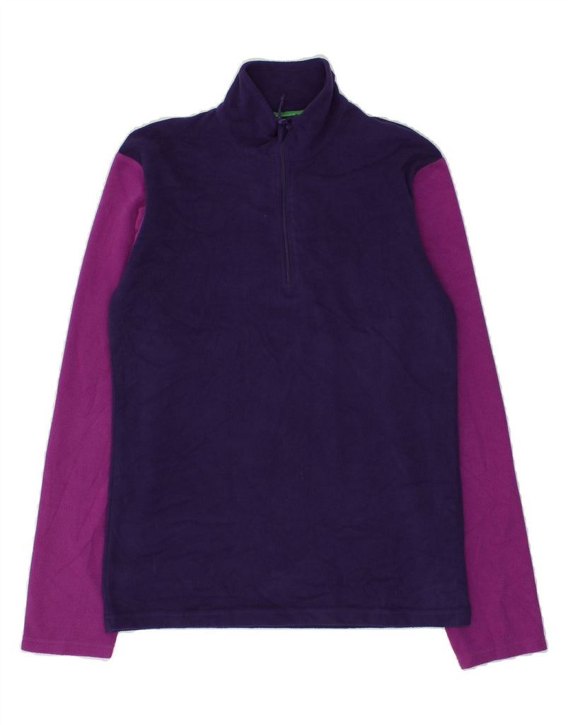 MOUNTAIN WAREHOUSE Girls Zip Neck Fleece Jumper 12-13 Years Purple | Vintage Mountain Warehouse | Thrift | Second-Hand Mountain Warehouse | Used Clothing | Messina Hembry 