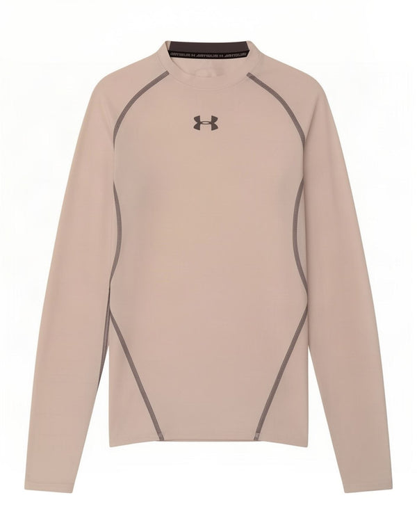 Under Armour Mens Top Long Sleeve Small White Sports