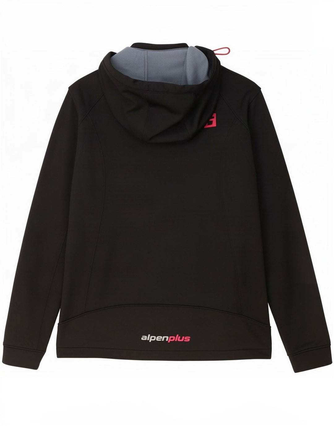 Alpen Moden Womens Hooded Windbreaker Jacket UK 18 XL Black Polyester