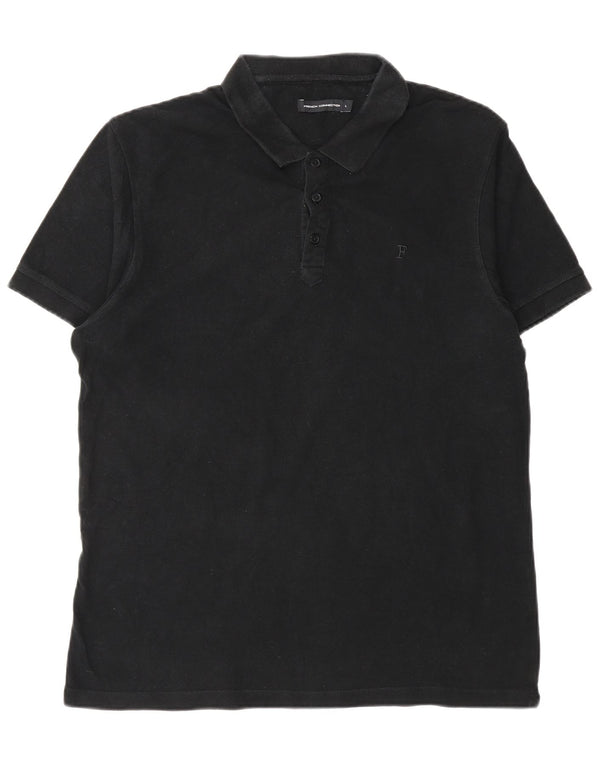 French Connection Mens Polo Shirt Large Black