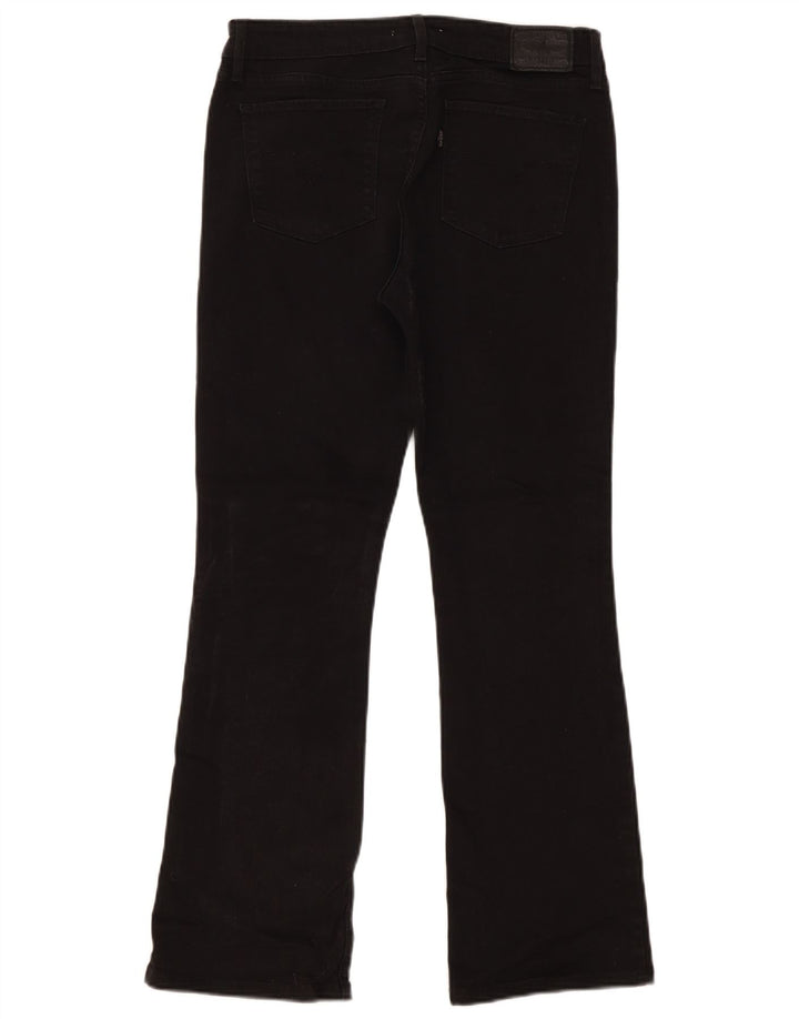 Levi's Womens 715 Bootcut Jeans W29 L29 Black Cotton