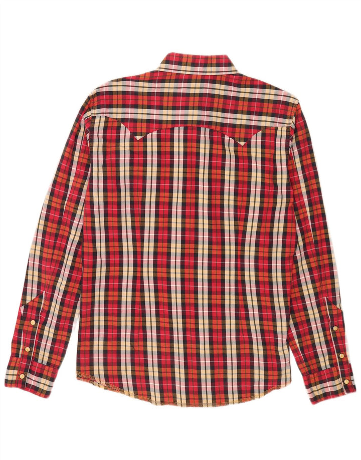 Lee Mens Flannel Shirt XL Red Check