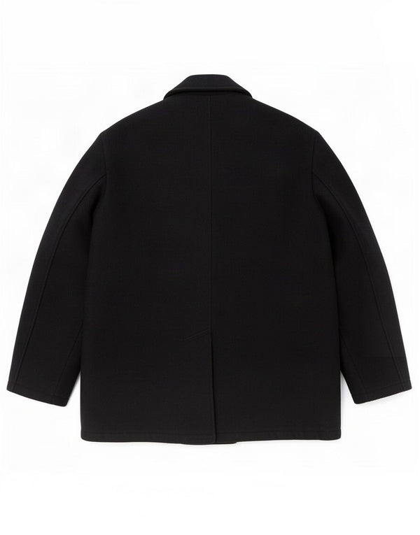 Carrera Mens Pea Coat UK 42 XL Navy Blue Wool