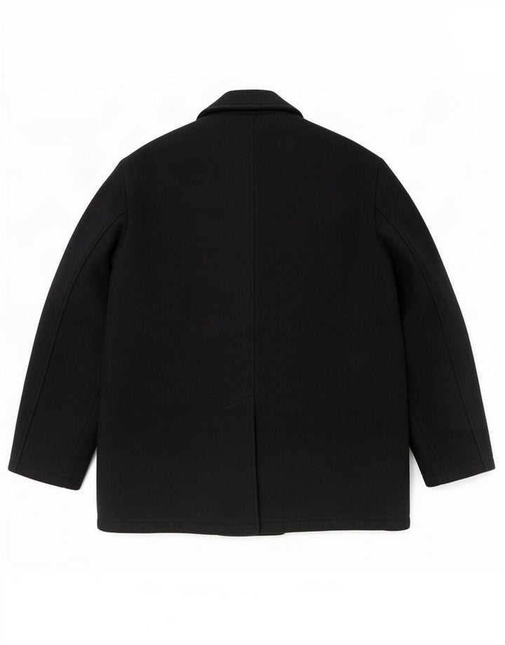 Carrera Mens Pea Coat UK 42 XL Navy Blue Wool