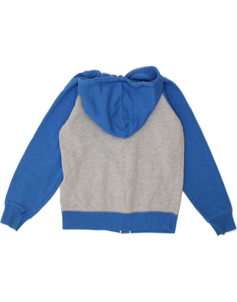 ANIMAL Boys Graphic Zip Hoodie Sweater 9-10 Years Grey Colourblock Cotton Vintage Animal and Second-Hand Animal from Messina Hembry 