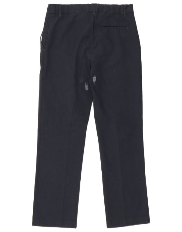 Marks & Spencer Boys Straight Chino Trousers 12-13 Years W28 L26 Navy Blue