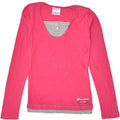 CHAMPION Girls Top Long Sleeve 9-10 Years medium  Pink Cotton | Vintage Champion | Thrift | Second-Hand Champion | Used Clothing | Messina Hembry 