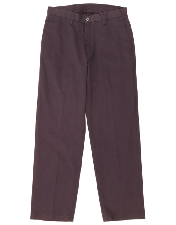 Lee Mens Straight Chino Trousers W30 L30 Navy Blue Cotton