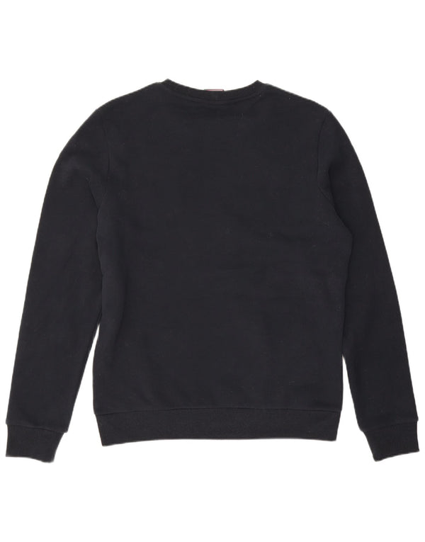 Superdry Mens Graphic Sweatshirt Jumper Medium Navy Blue Cotton