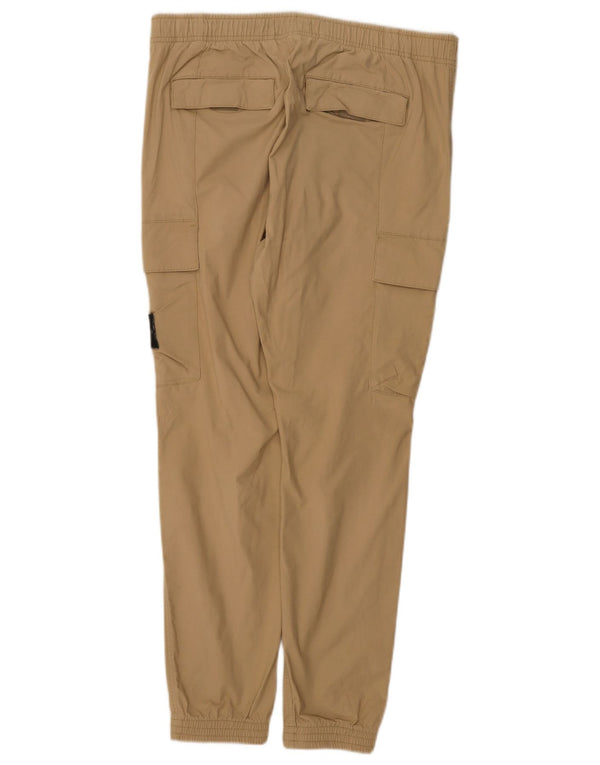 Calvin Klein Mens Joggers Cargo Trousers Large W34 L29 Beige Cotton