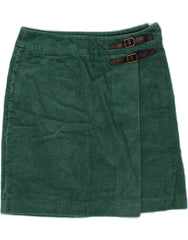 BODEN Womens Corduroy Skirt UK 8 Small W26  Green Cotton