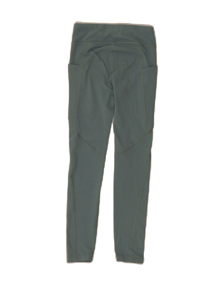 ATHLETA Girls Leggings 6-7 Years  Blue Nylon Vintage Athleta and Second-Hand Athleta from Messina Hembry 