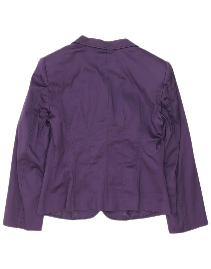 Byblos Womens 2 Button Piece Skirt Set US 12 Large W32 Purple Cotton