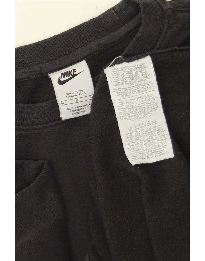 Nike Mens Sweatshirt Jumper Medium Black Cotton