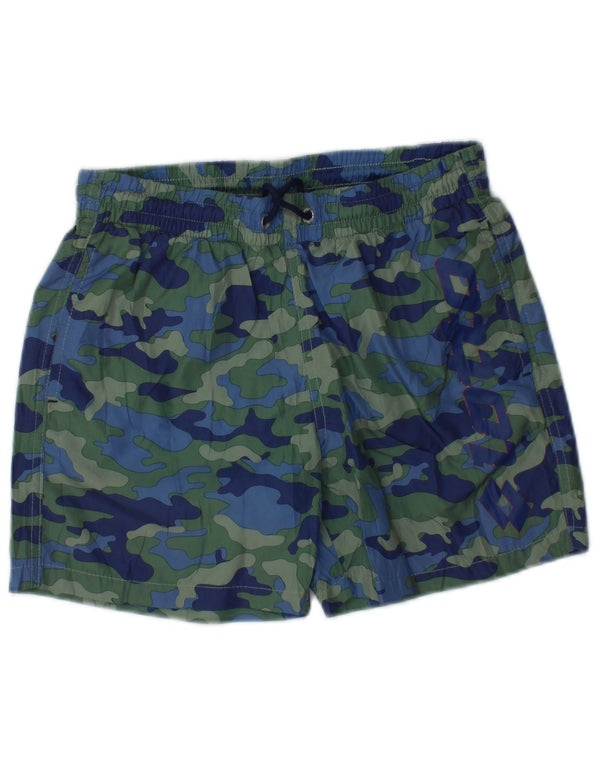 LOTTO Boys Graphic Swimming Shorts 11-12 Years  Green Camouflage Polyester