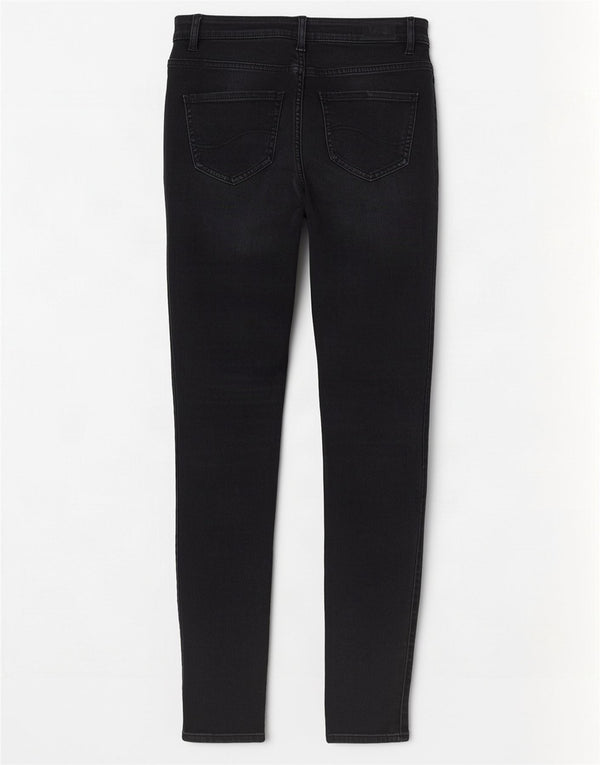 Lee Womens Skinny Jeans W26 L30 Black Cotton