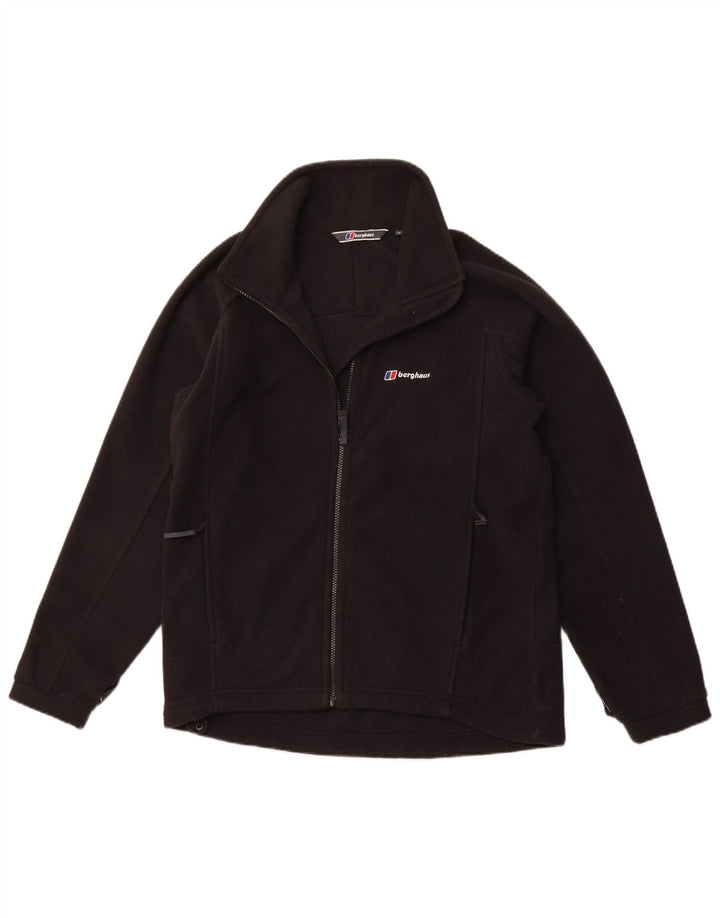 BERGHAUS Mens Fleece Jacket UK 36 Small Black Polyester