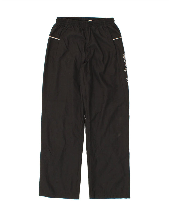 ADIDAS Boys Tracksuit Trousers 11-12 Years Black Polyester Vintage Adidas and Second-Hand Adidas from Messina Hembry 