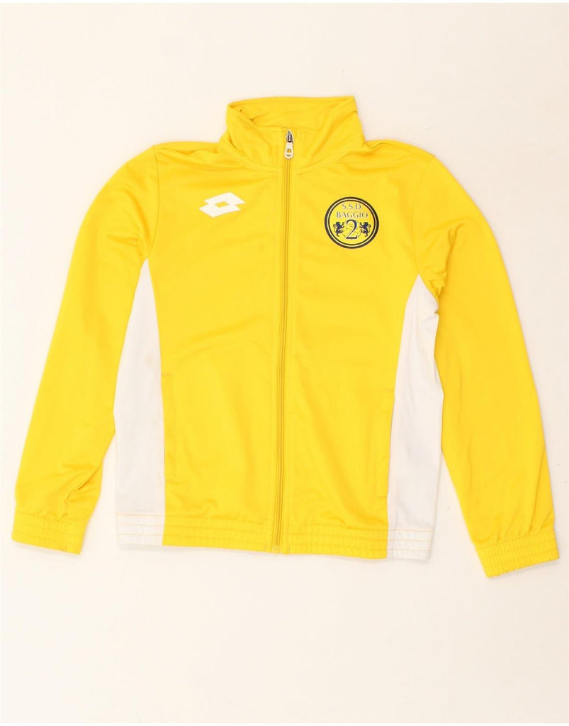 LOTTO Boys Tracksuit Top Jacket 11-12 Years Medium Yellow Colourblock | Vintage Lotto | Thrift | Second-Hand Lotto | Used Clothing | Messina Hembry 