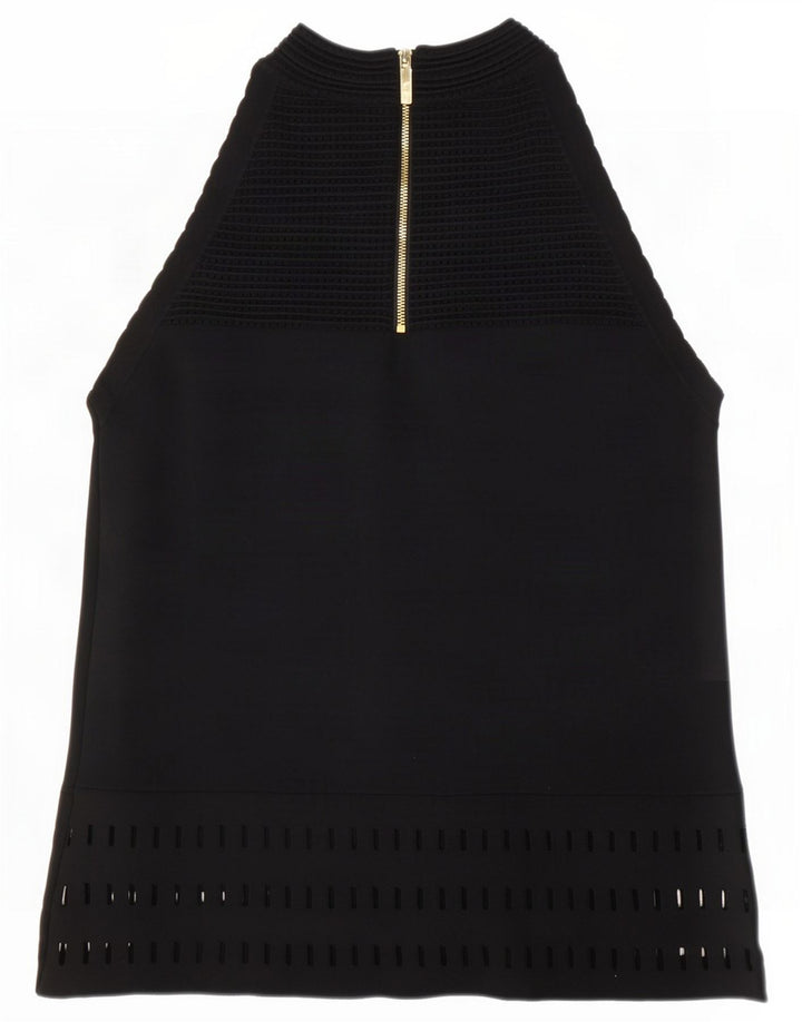 Ted Baker Womens Blouse Top Size 2 Small Black Viscose