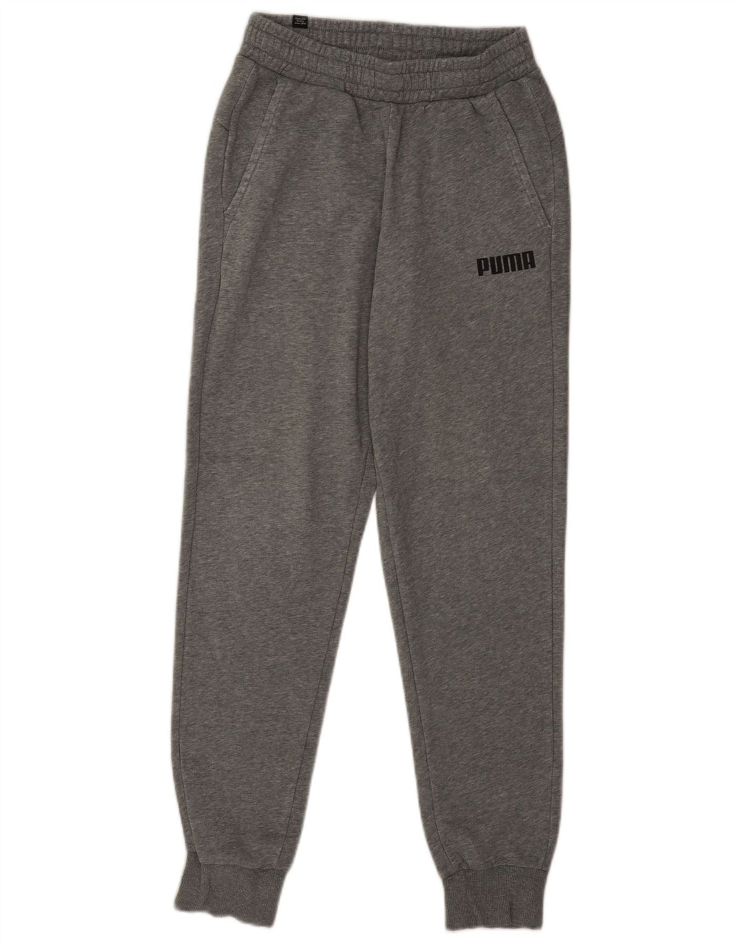 Puma Mens Tracksuit Trousers Joggers Small Grey Flecked Cotton