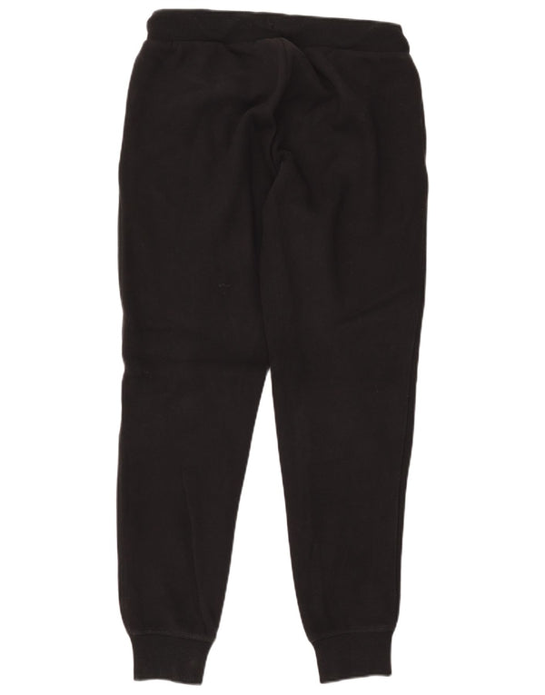 SUPERDRY Womens Tracksuit Trousers Joggers UK 12 Medium  Black Cotton
