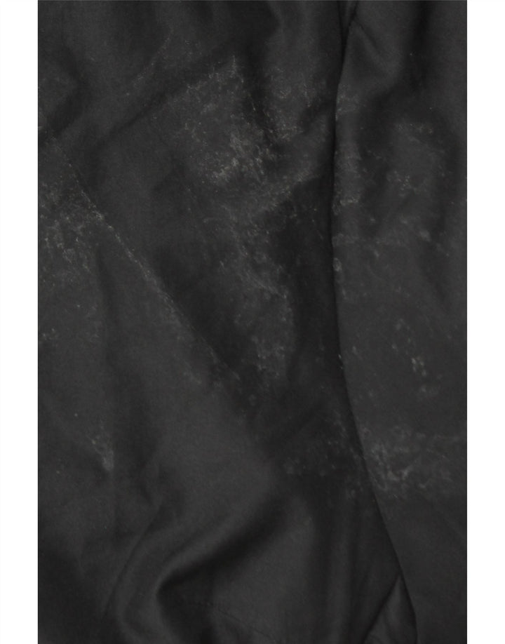SISLEY Womens Padded Jacket UK 14 Medium Black Polyester