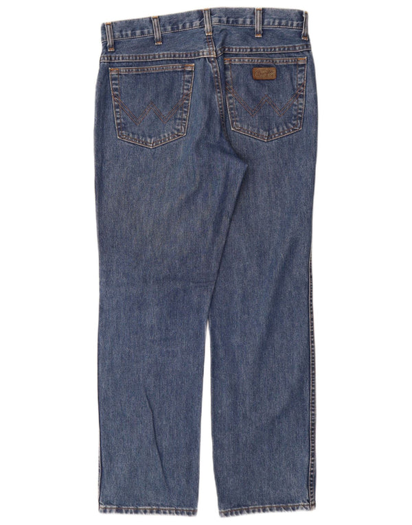 Wrangler Mens Texas Straight Jeans W34 L30 Blue Cotton