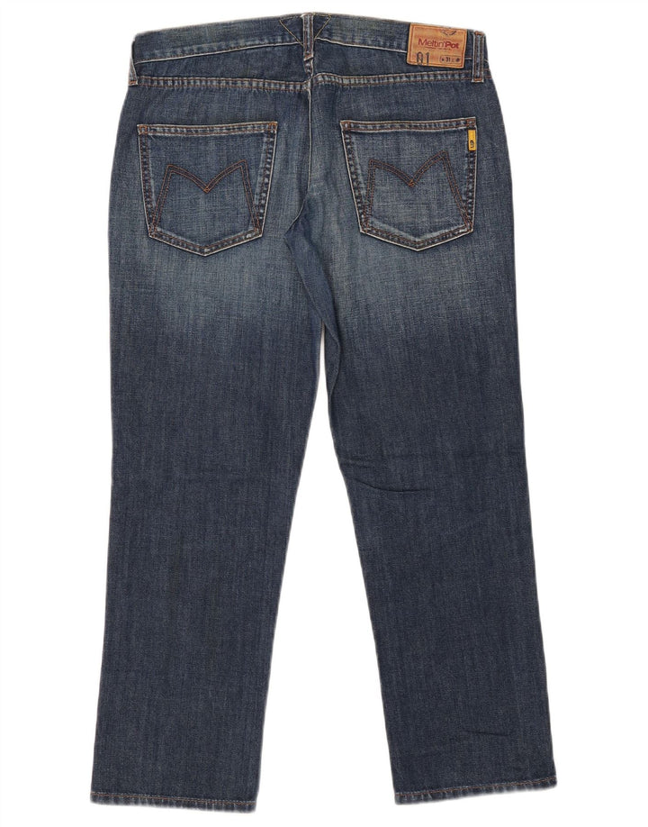 Meltin' Pot Womens Straight Jeans W31 L27 Blue Cotton