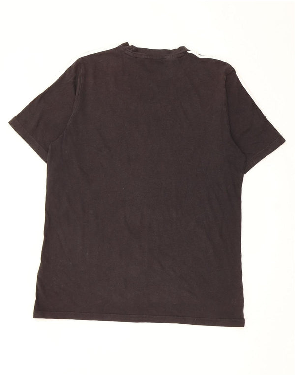 Adidas Boys T-Shirt Top 15-16 Years Black Cotton