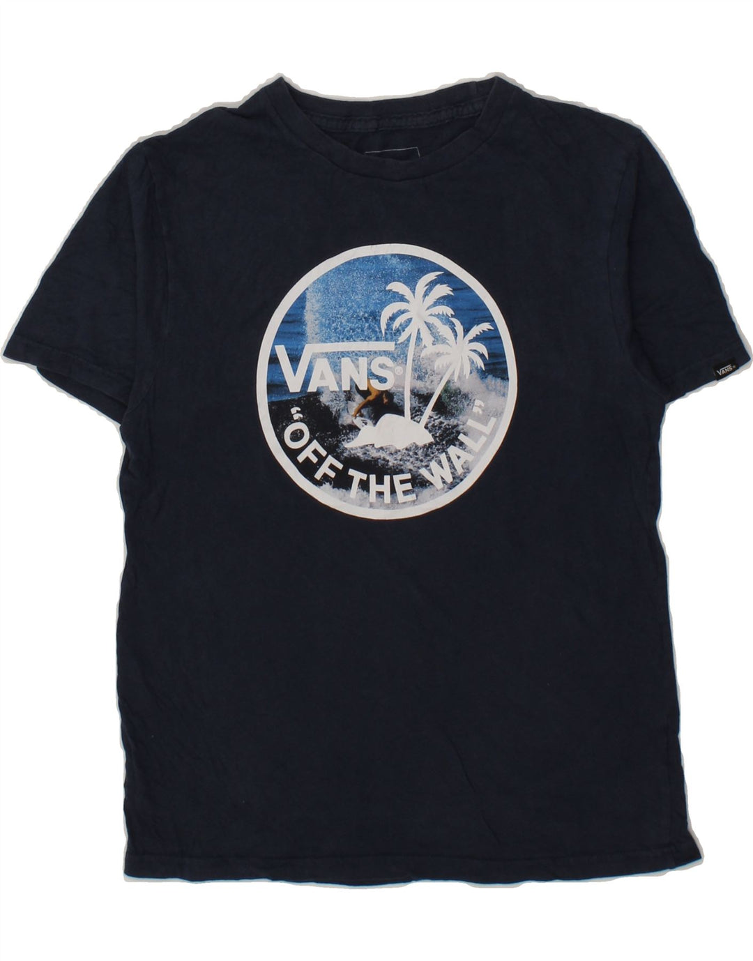 VANS Boys Classic Fit Graphic T-Shirt Top 10-11 Years Medium  Navy Blue Vintage Vans and Second-Hand Vans from Messina Hembry 
