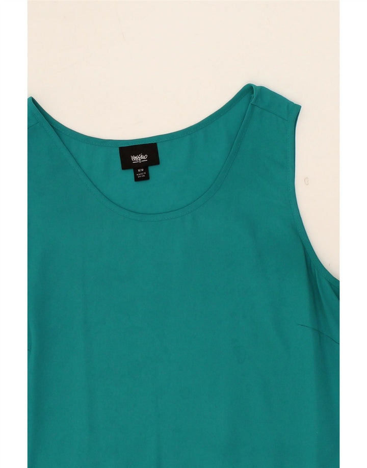 MOSSIMO Womens Sleeveless Blouse Top UK 14 Medium Turquoise Vintage Mossimo and Second-Hand Mossimo from Messina Hembry 