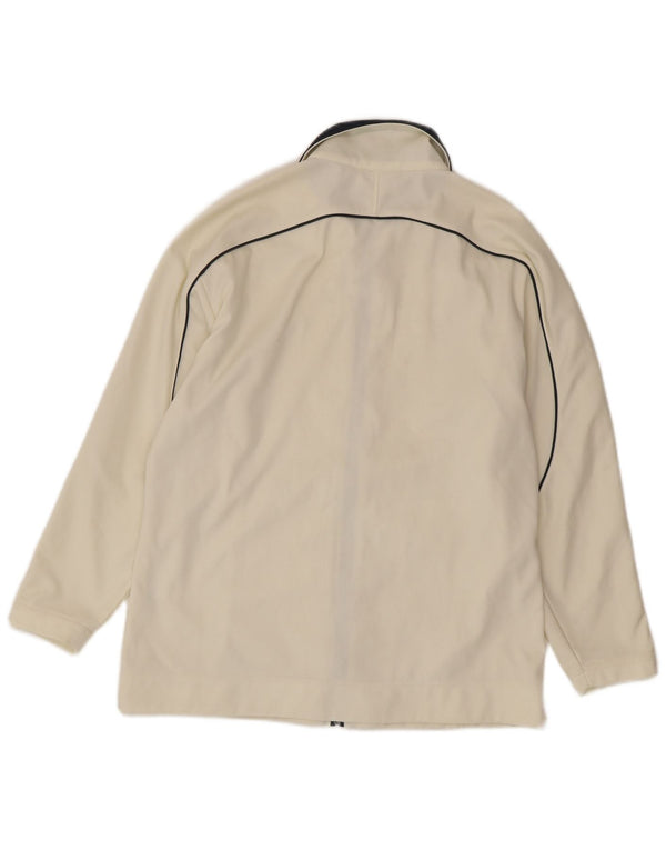 Asics Womens Regular Fit Tracksuit Top Jacket UK 16 Large White Sports