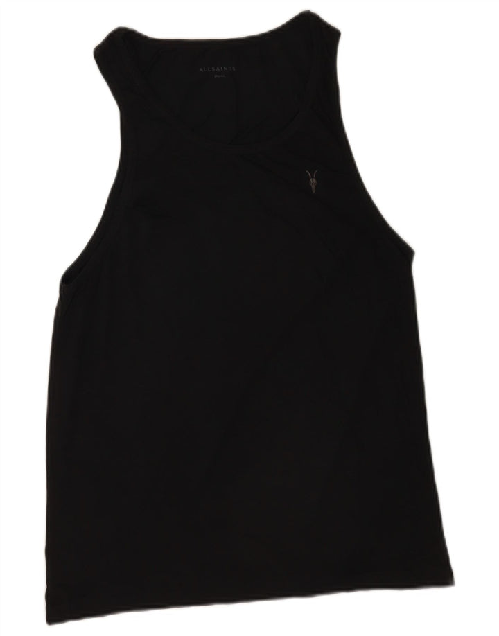 All Saints Mens Vest Top Small Black Cotton