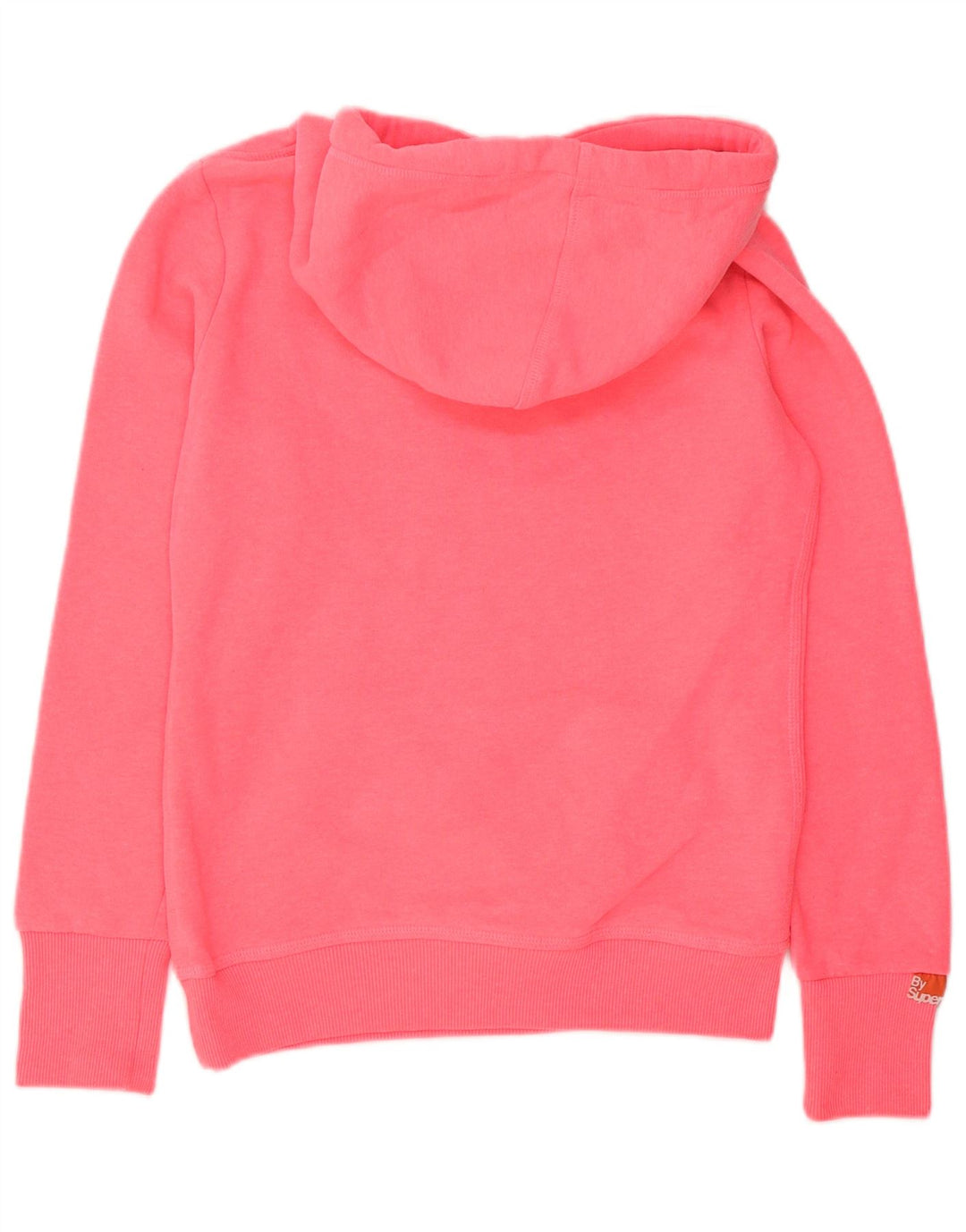 Superdry Womens Graphic Hoodie Jumper UK 10 Small Pink Polyester