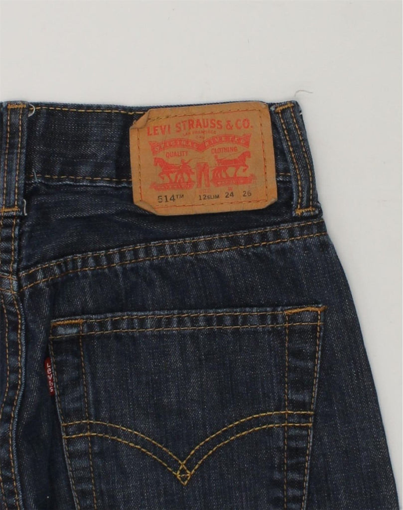 LEVI STRAUSS & CO Boys 514 Straight Jeans 11-12 Years W24 L26  Black | Vintage Levi Strauss & Co | Thrift | Second-Hand Levi Strauss & Co | Used Clothing | Messina Hembry 