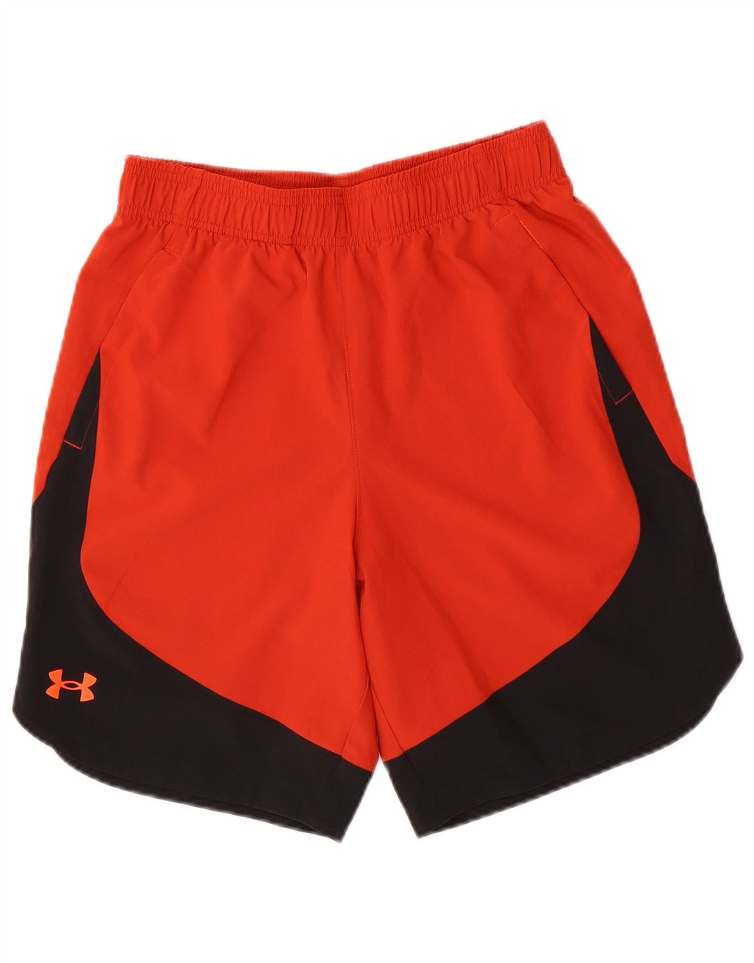 UNDER ARMOUR Mens Sport Shorts Small  Orange Colourblock