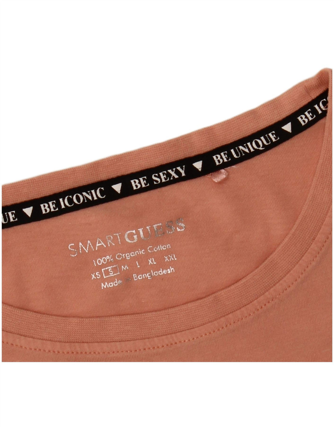 GUESS Womens Graphic T-Shirt Top UK 10 Small Pink Cotton