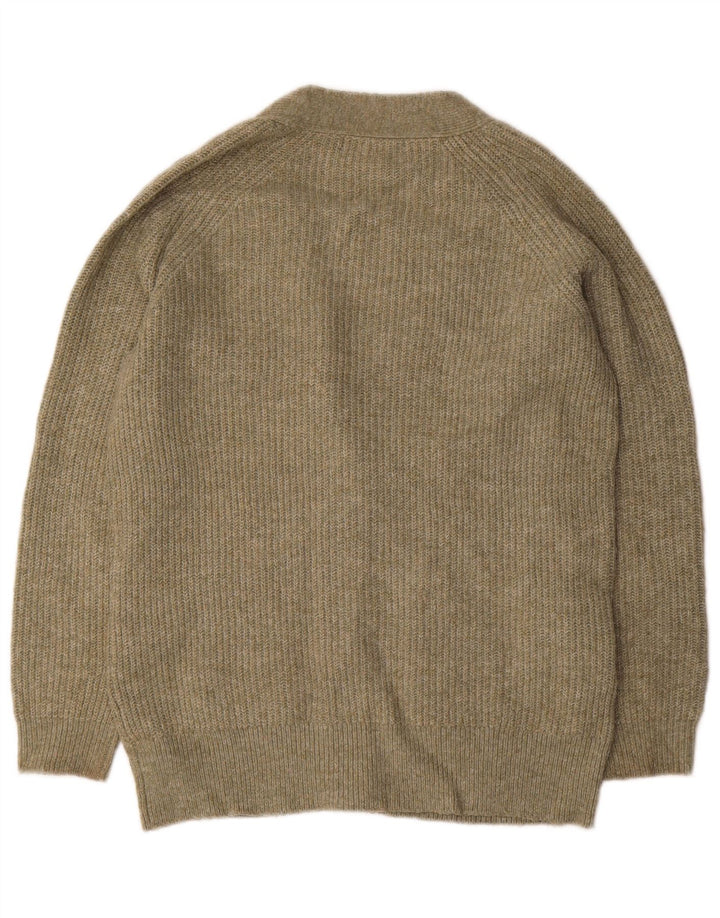 MARKS & SPENCER Womens Oversized Cardigan Sweater UK 10 Small Green