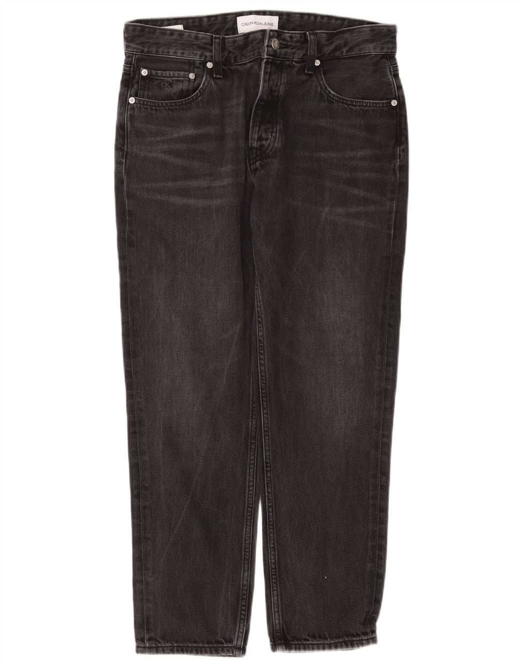 Calvin Klein Mens Straight Jeans W31 L27 Black Cotton