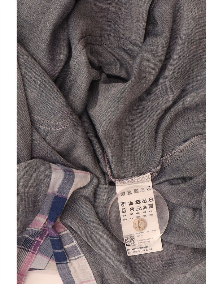 HUGO BOSS Mens Shirt XL Multicoloured Plaid Cotton
