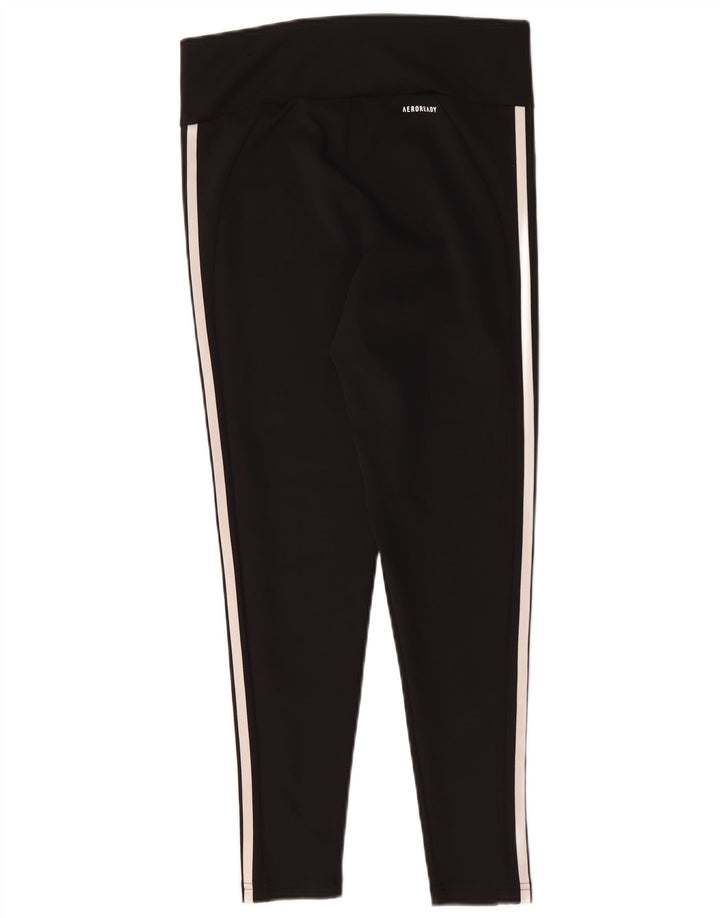 Adidas Womens Aeroready Leggings UK 12/14 Medium  Black Polyester