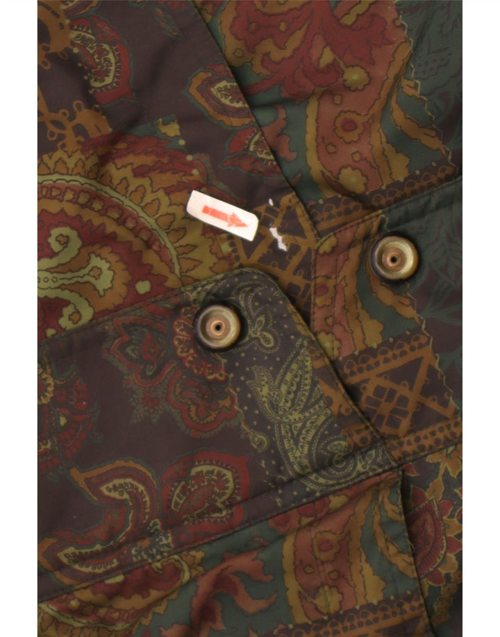 FUCHS & SCHMITT Womens Windbreaker Jacket UK 10 Small Green Paisley