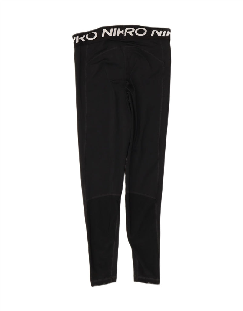NIKE Womens Graphic Leggings UK 12 Medium  Black Vintage Nike and Second-Hand Nike from Messina Hembry 